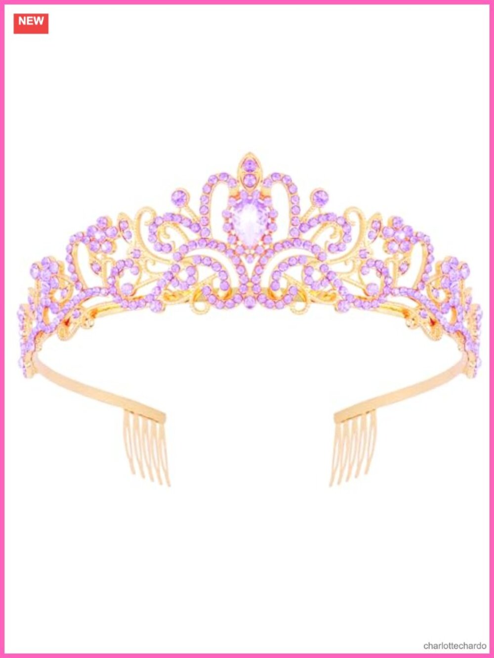 Princess Tiara Crown Rhinestone Headpiece Wedding Prom Birthday Halloween Hair